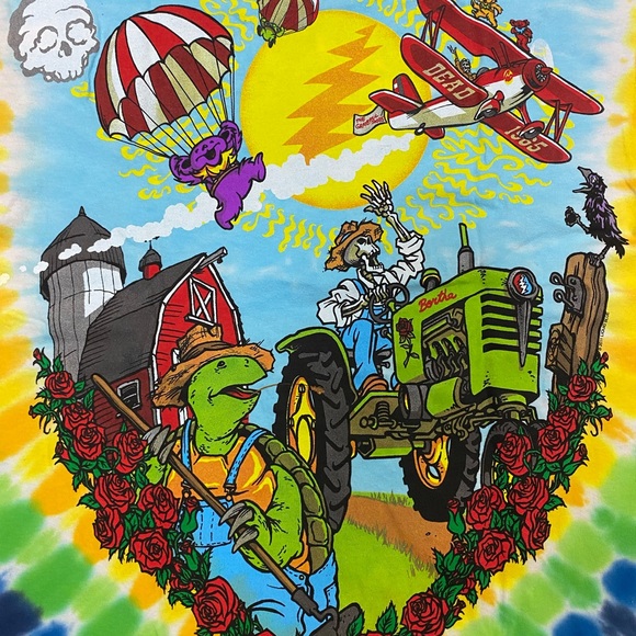 Grateful Dead Plane Airline Bears Men’s Tie Dye Shirt Available in M, L, XL, XX… - Picture 5 of 8